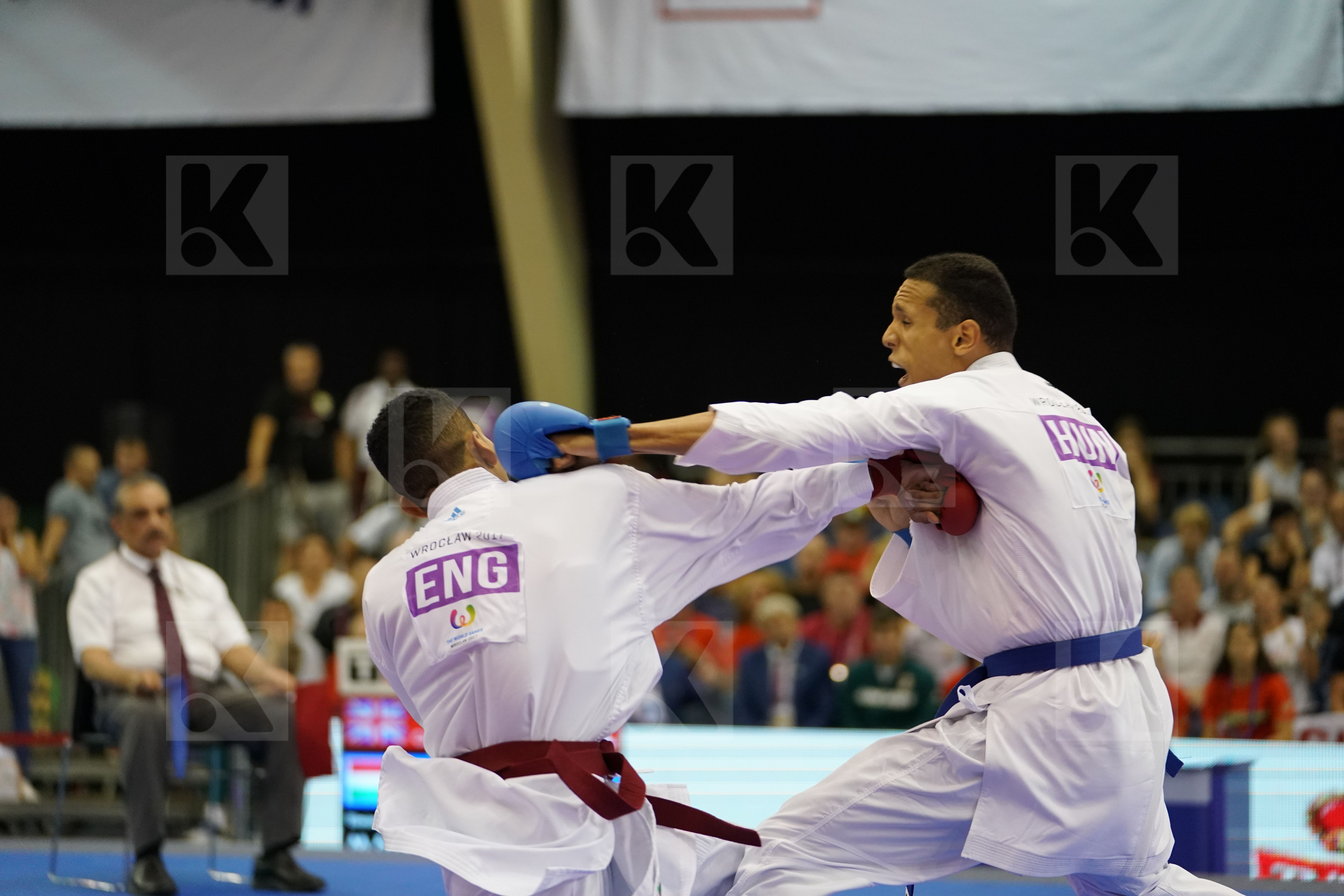 England Hungary Male Kumite -67kg Tadissi Yves Martial Thomas Jordan